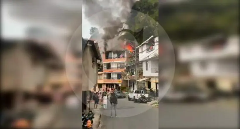 Incendio consumió una casa en la comuna 13