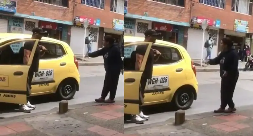 Un taxista en el norte de Bogotá desenfundó un machete cuando los familiares de una adulta mayor le reclamaron por la maniobra que la puso en riesgo.