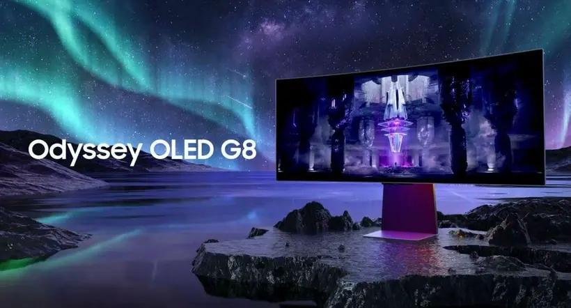 Samsung presentó el Odyssey G8, primer monitor gaming OLED de la compañía y estará disponible con un diseño ultradelgado de 34”.