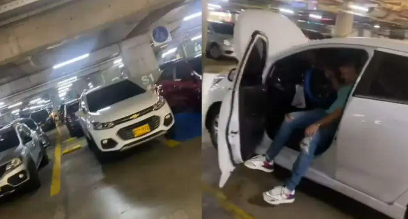 En los parqueaderos del centro comercial Viva, de Barranquilla, sucedió un curioso hecho que asustó a los conductores, ya que su carros no prendían.