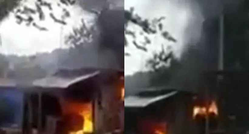 Incendio en Falan (Tolima) hoy llenó de pánico a habitantes