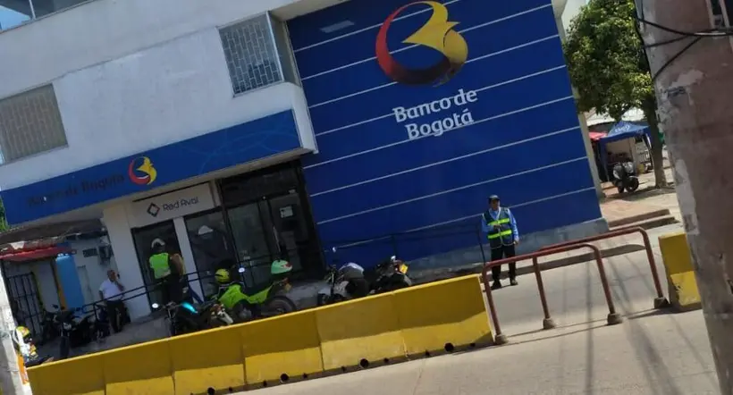 Codazzi, Cesar: ladrones robaron a clientes en Banco de Bogotá; quedaron registrados en cámara
