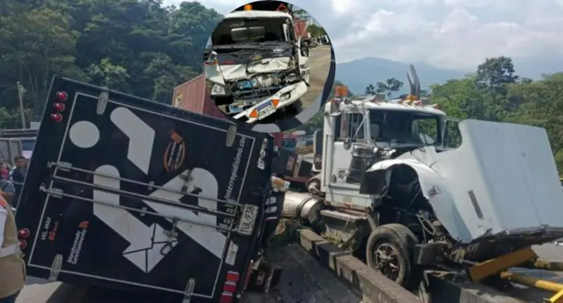 Tractomula se quedó sin frenos en Ibagué y causó grave accidente