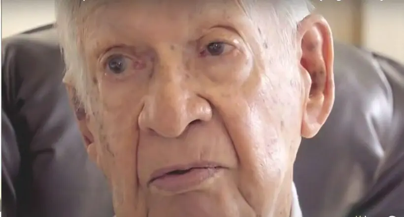 Foto de José María Acevedo, en nota de Fundador de industrias Haceb tiene 103 años de edad y sigue yendo a las oficinas.