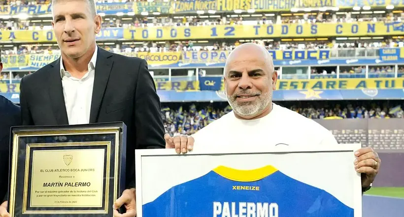 Mauricio 'Chicho' Serna, que homenajeó a Martín Palermo en Boca Juniors.