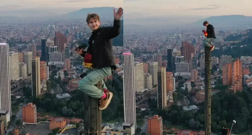 Vitaly Raskalov, un reconocido fotógrafo ucraniano, subió hasta la cima del edificio Bogotá, ubicado en el centro de Bogotá.