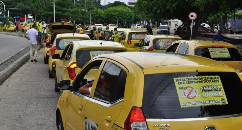 Paro de taxistas en Valledupar: estos serán los puntos de bloqueo