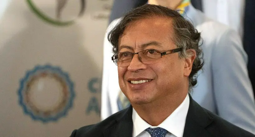 BUENOS AIRES, ARGENTINA - JANUARY 24: President of Colombia Gustavo Petro gestures as they prepare for the family photo as part of the VII Community of Latin American and Caribbean States Summit (CELAC) on January 24, 2023 in Buenos Aires, Argentina. Presidents and representatives of the 33 member nations attend the summit for the first time. (Photo by Getty Images/Getty Images)