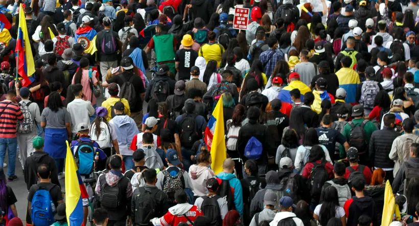 Protestas en Bogotá hoy: trancón en una de las vías principales