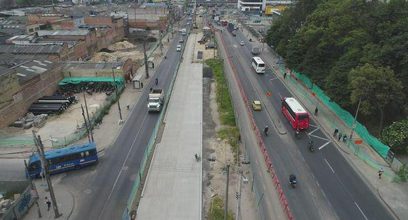 Bogotá: habilitarán carriles de la avenida 68 el 25 de febrero 