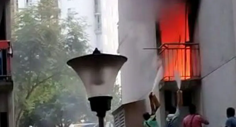 Incendio en Ibagué: apartamento se quemó y alarmó a los vecinos
