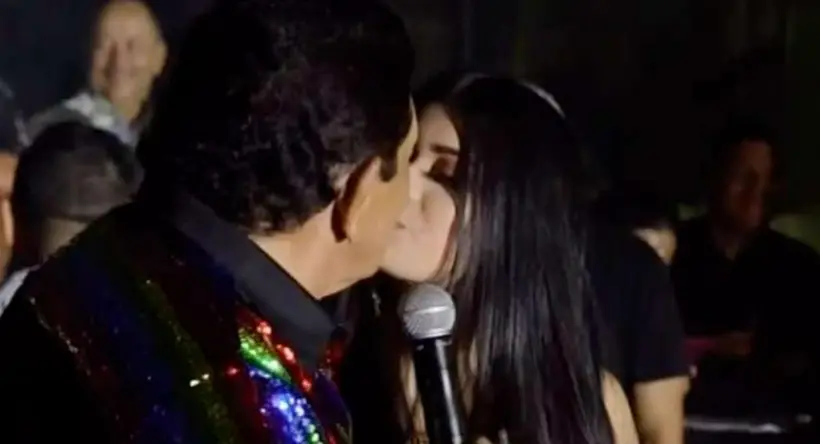 Foto de Poncho Zuleta y su supuesta novia, en nota de Novia de Poncho Zuleta fue engaño para promocional de canción: video los expuso