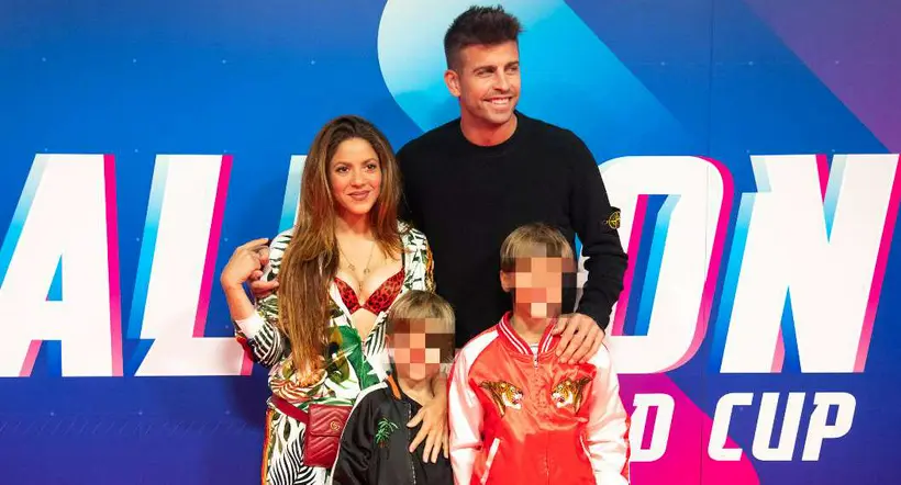 Foto de Shakira, Gerard Piqué y sus hijos, en nota de Shakira en entrevista hoy se abrió luego de su ruptura con Gerard Piqué (video).