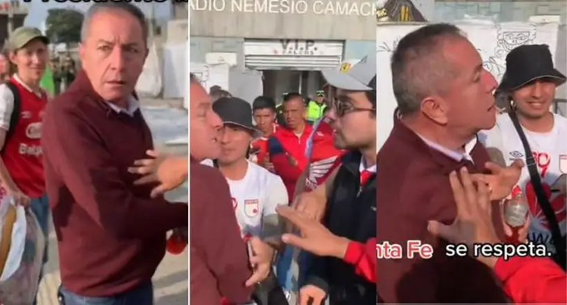 Independiente Santa Fe: presidente Eduardo Méndez fue atacado por hinchas
