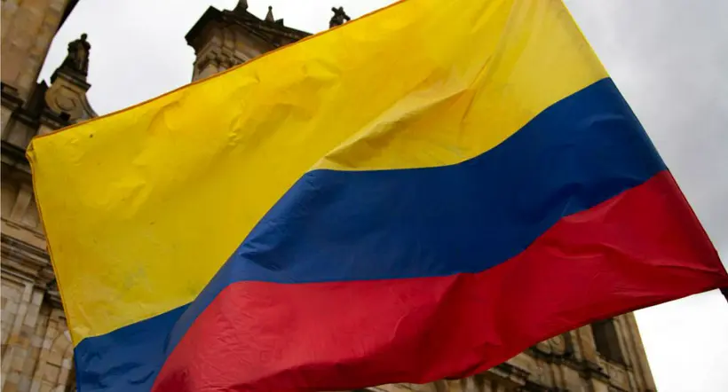Bandera de Colombia a propósito de las marchas que habrán en marzo.