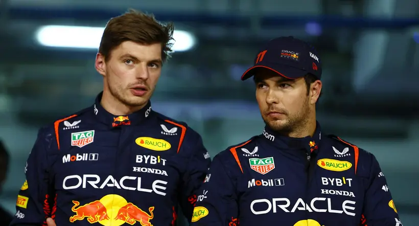 Checo Pérez perdió la pole position con Max Verstappen en la clasificación para el Gran Premio de Bahréin.