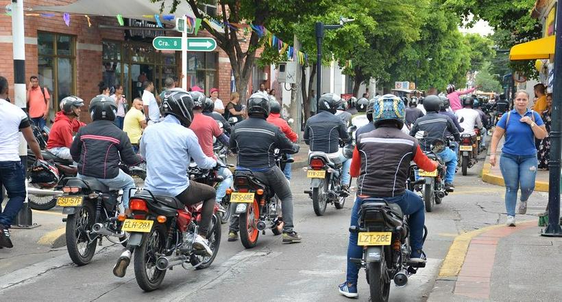 Motos en Valledupar no podrán circular por la zona céntrica de la ciudad.
