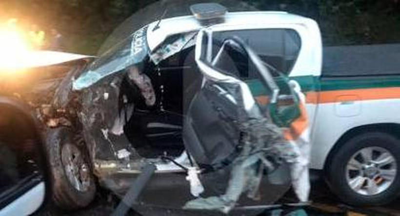 Accidente de tránsito en la vía Medellín-Bogotá dejó 5 heridos