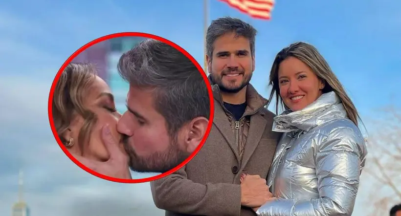 Beso de Adamari López con Daniel Arenas y el actor con su novia, Daniella Álvarez, en nota sobre que la puertorriqueña habló del beso