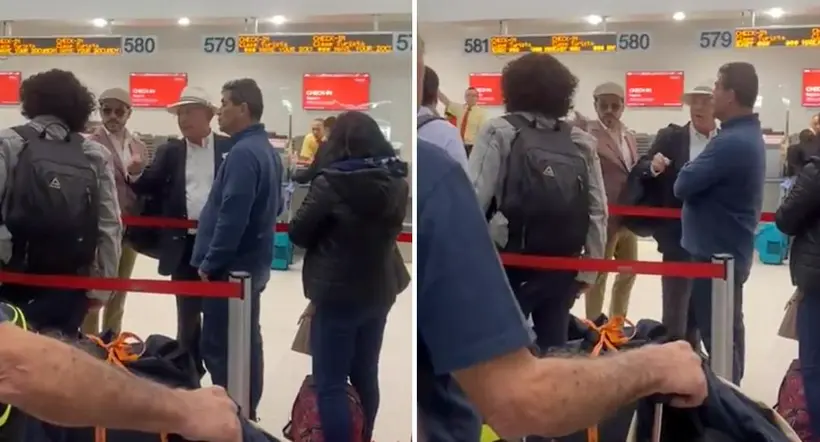 Álvaro Uribe 'desarmó' a joven en aeropuerto y frenó a Abelardo De la Espriella por metido
