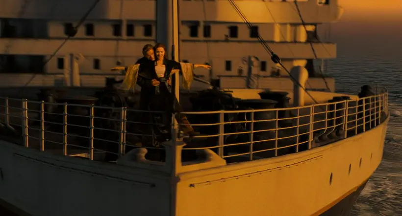 Popular escena de la película 'Titanic', en relación con aniversario número 25.