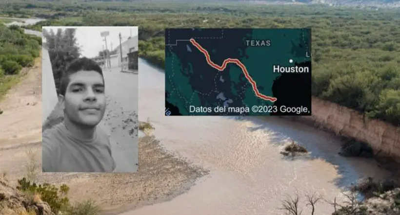El joven caleño falleció en el Río Bravo.