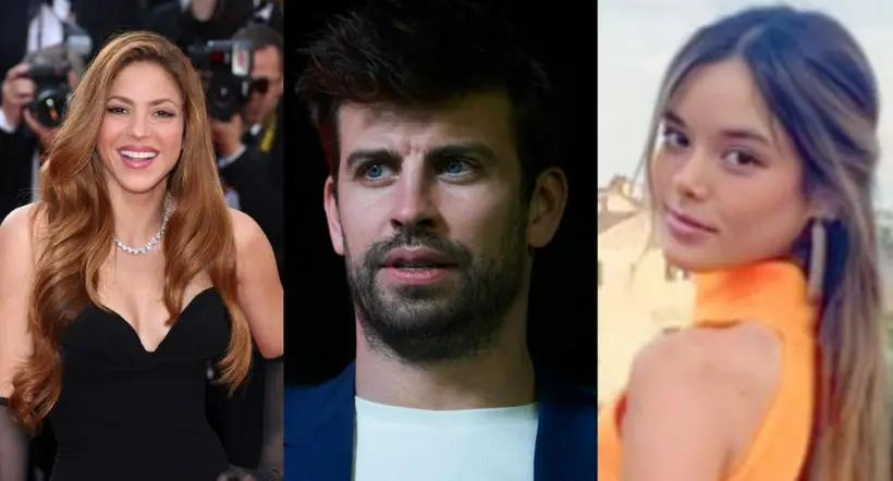 Fotos de Piqué, Julia y Shakira a propósito del escándalo que los involucra.