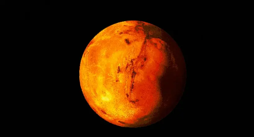 Marte a propósito de la imagen que se encontró en el planeta.