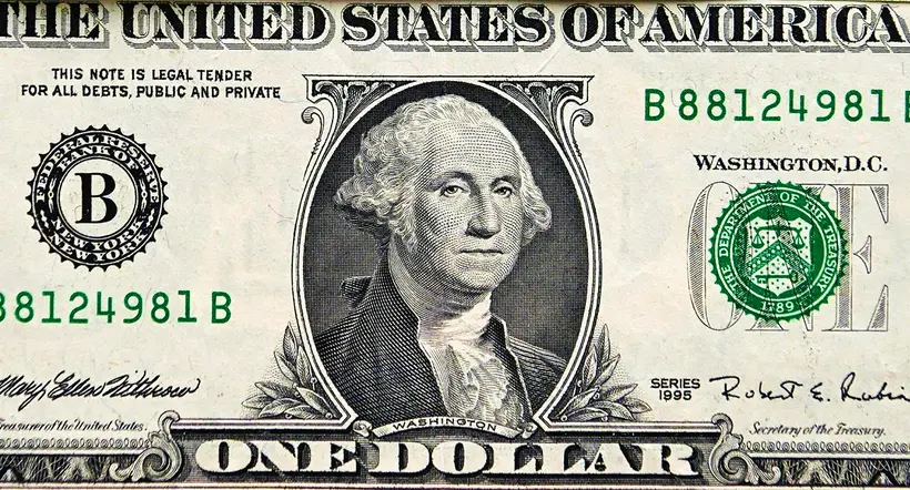 Dólar, en nota sobre fortuna que valdría un billete de un dólar por particularidad