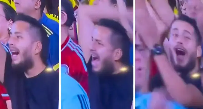 Hincha pasó del odio al amor durante gol de Colombia vs. Argentina en Sudamericano Sub-20