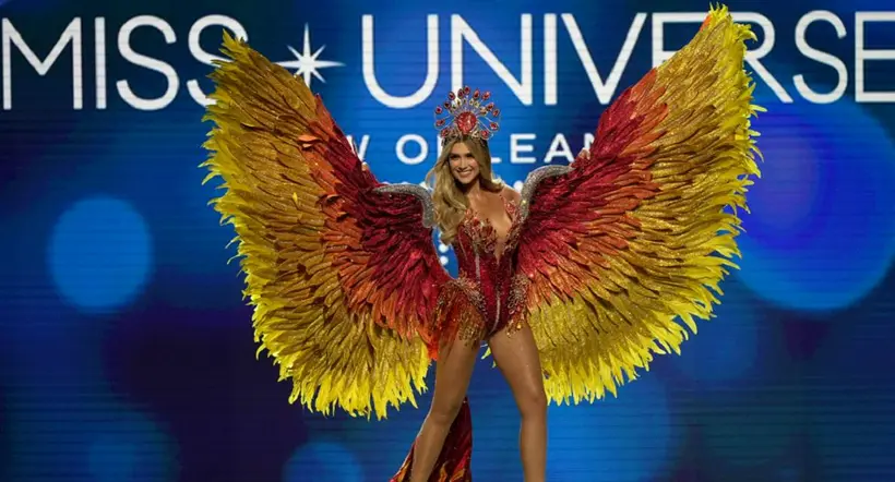 Miss Colombia, María Fernanda Aristizábal, con traje típico por el que dice si la discriminaron en Miss Universo.