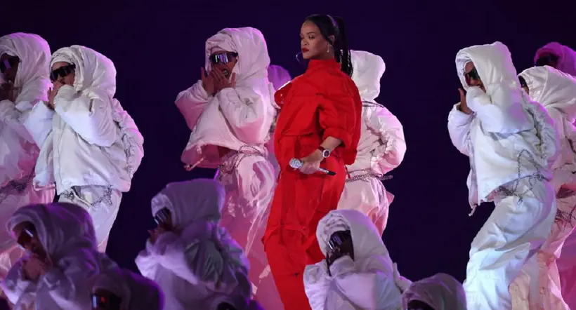 Rihanna, en el Super Bowl. 
