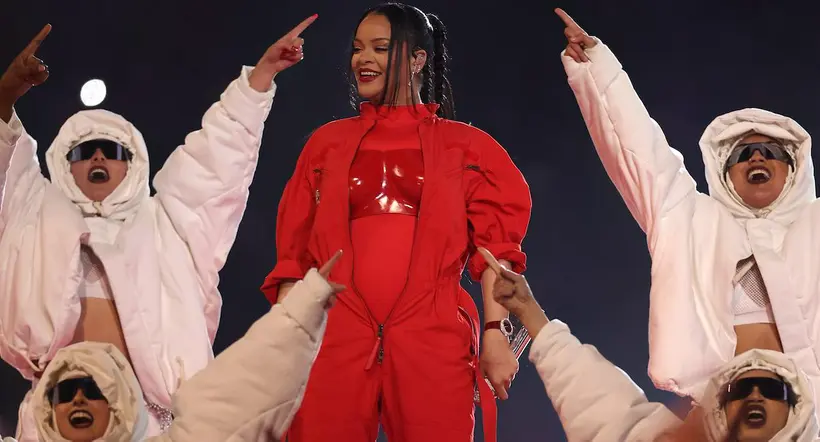 Así fue la presentación de Rihanna en el 'show' del medio tiempo del Super Bowl 2023. 