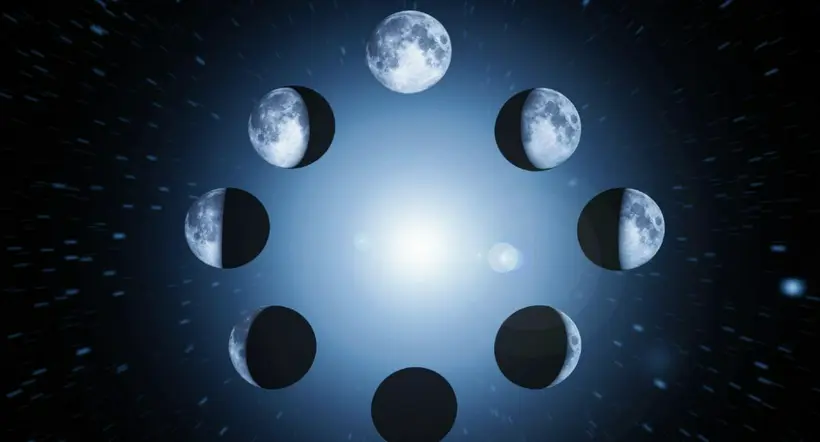 Fases de la luna a propósito del calendario lunar de 2023.