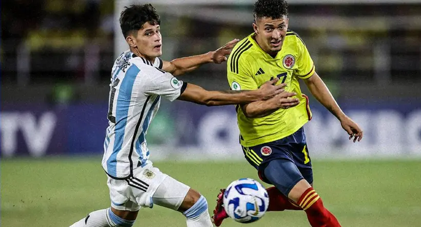 Foto de partido Colombia vs. Argentina en Sudamericano Sub-20