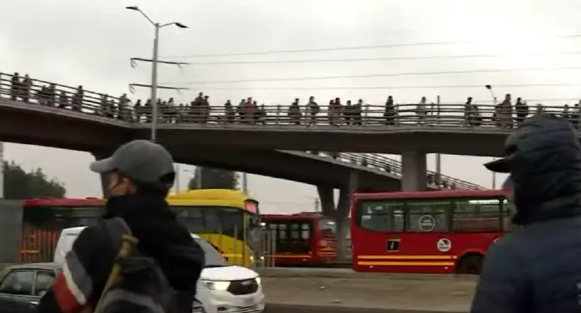 Soacha noticias: no hay transporte público hacia Bogotá por paro hoy