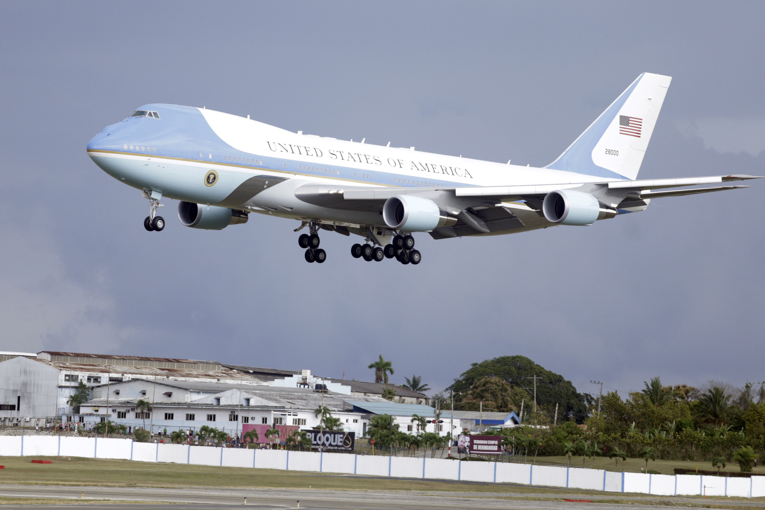 President Obama Arrives In Cuba For Historic Visit To Island
