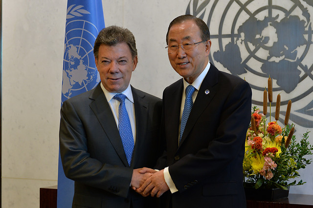 Santos en la ONU