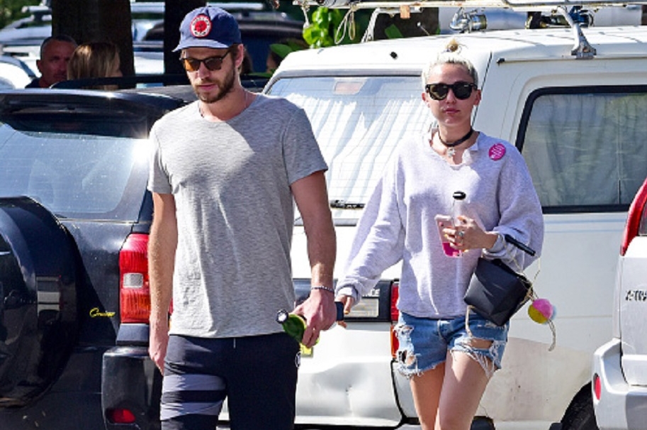 Liam Hemsworth y Miley Cyrus