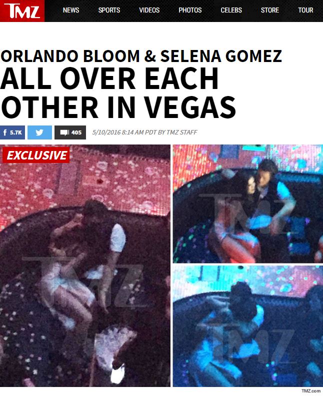 Selena Gomez y Orlando Bloom