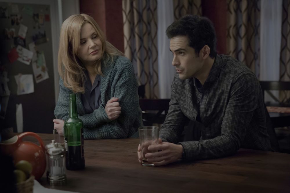 THE EXORCIST: L-R: Geena Davis and Alfonso Herrera in THE EXORCIST coming soon to FOX. ©2016 Fox Broadcasting Co. Cr: Chuck Hodes/FOX