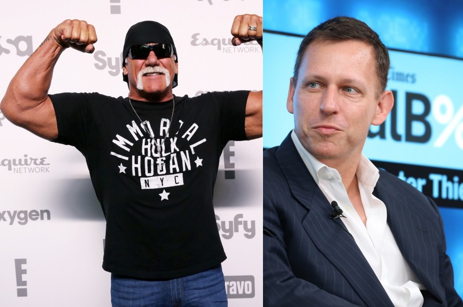 Hulk Hogan y Peter Thiel