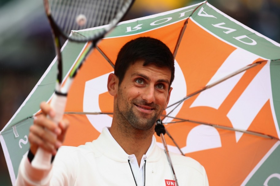 Djokovic paraguas