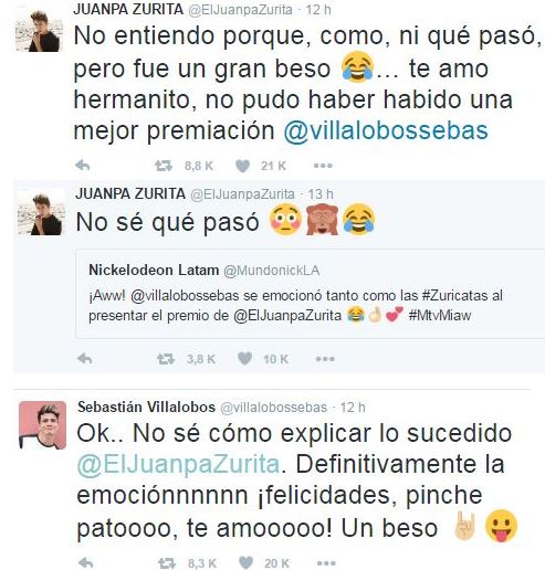Sebastián Villalobos y Juanpa tuits