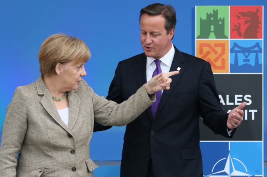 Merkel y Cameron
