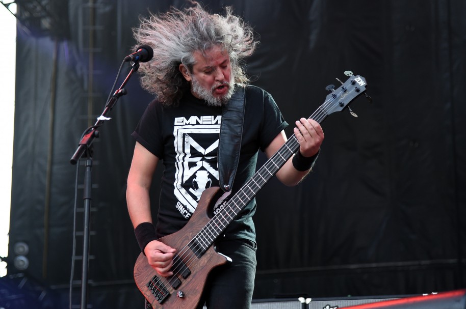 Paulo Xisto Pinto Jr., bajista de Sepultura, en Rock in Río USA