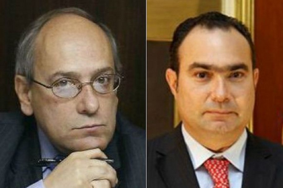 Senador José Obdulio Gaviria y el magistrado Jorge Pretelt