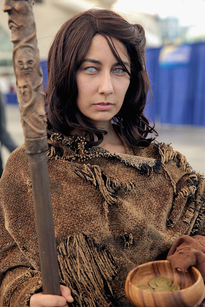SAN DIEGO, CA - JULY 23: A cosplayer poses for a photo during Comic-Con International 2016 on July 23, 2016 in San Diego, California. (Photo by Quinn P. Smith/Getty Images)