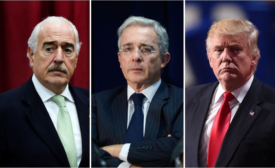 Andrés Pastrana, Álvaro Uribe y Donald Trump