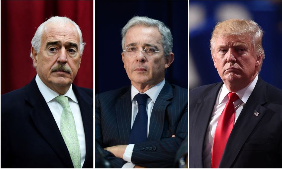 Andrés Pastrana, Álvaro Uribe y Donald Trump